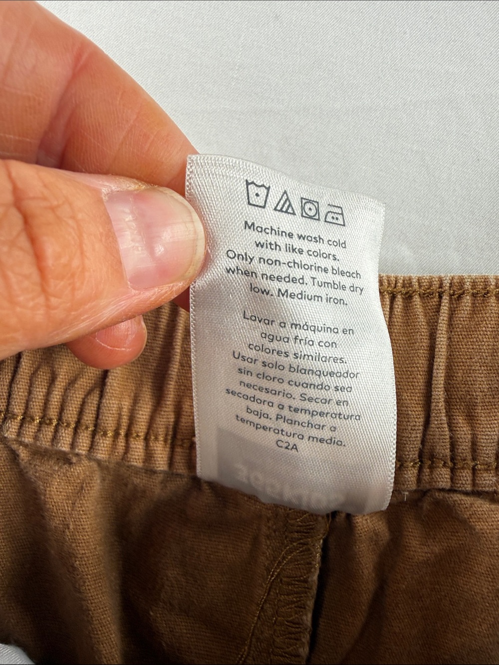 Kids' Brown Cargo Shorts with Drawstring Waist - Picture 4 of 5